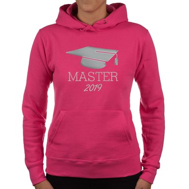 Damen Hoodie - Master 2019 schwarz-weiss XS