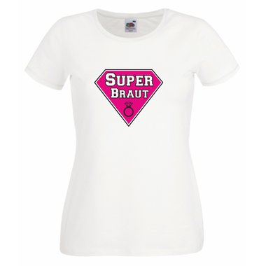 Damen T-Shirt Junggesellinnenabschied Superbraut