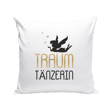 Traum Tnzerin - Dekokissen weiss-gold