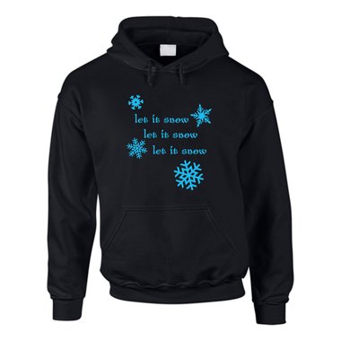 Let it snow Hoodie - Herren Hoodie grau-cyan 4XL