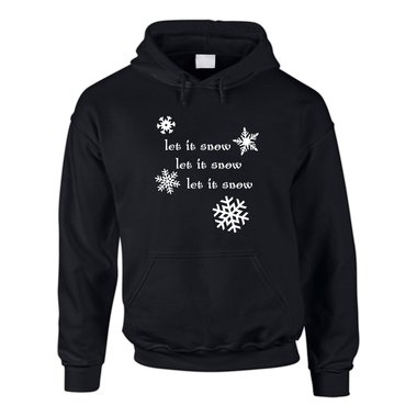 Let it snow Hoodie - Herren Hoodie grau-cyan 4XL