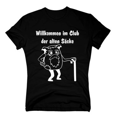 T-Shirt Geburtstag Club der alten Scke dunkelblau XL
