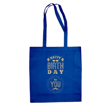 Jutebeutel Geburtstag - Happy Birthday To You - Baumwolltasche