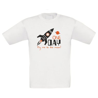 One day fly me to the moon - Kinder T-Shirt