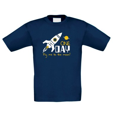 One day fly me to the moon - Kinder T-Shirt