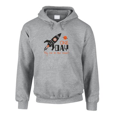 One day fly me to the moon - Herren Hoodie