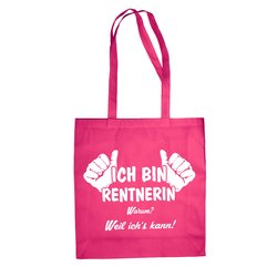 Ich bin Rentnerin, weil ichs kann - Baumwolltasche...
