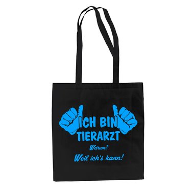 Ich bin Tierarzt - Baumwolltasche Jutebeutel