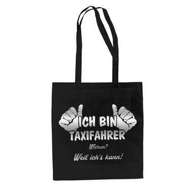 Ich bin Taxifahrer - Baumwolltasche Jutebeutel