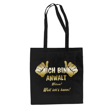 Ich bin Anwalt Jutebeutel Baumwolltasche