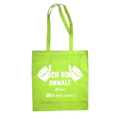 Ich bin Anwalt Jutebeutel Baumwolltasche