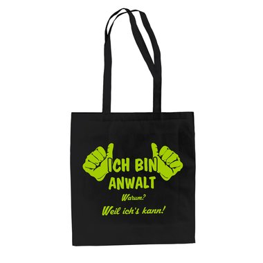 Ich bin Anwalt Jutebeutel Baumwolltasche
