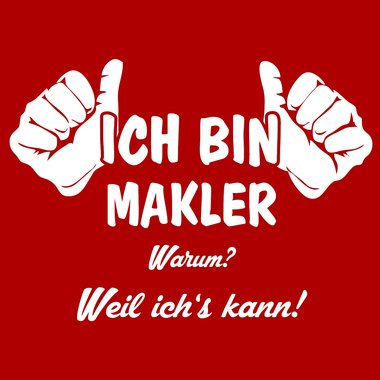 Geschenk Makler - Ich bin Makler Jutebeutel Baumwolltasche