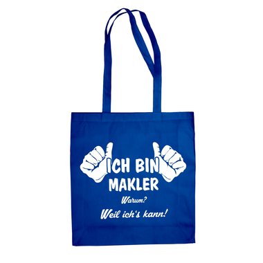 Geschenk Makler - Ich bin Makler Jutebeutel Baumwolltasche