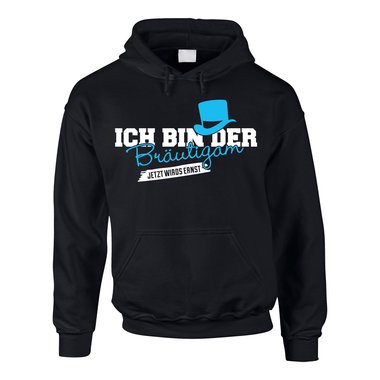 Herren Hoodie - Ich bin der Brutigam, jetzt wirds ernst
