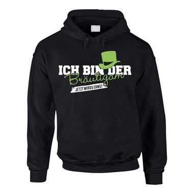 Herren Hoodie - Ich bin der Brutigam, jetzt wirds ernst