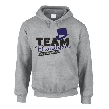 JGA Herren Hoodie - TEAM Brutigam, heute wird gefeiert