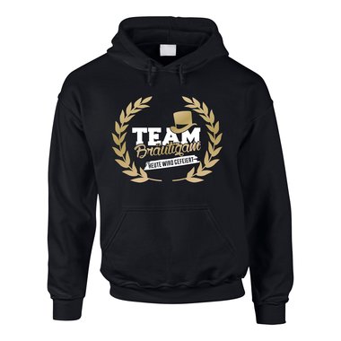 Herren Hoodie - TEAM Brutigam, heute wird gefeiert - mit Kranz