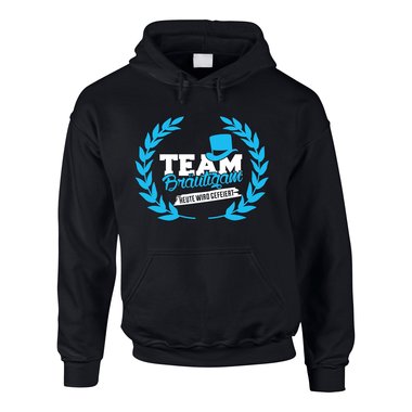 Herren Hoodie - TEAM Brutigam, heute wird gefeiert - mit Kranz