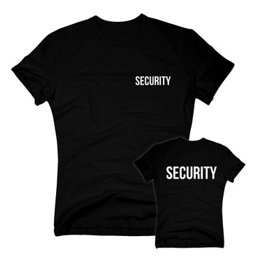 Security Shirt Herren - kleiner Brustdruck - beidseitig SECURITY