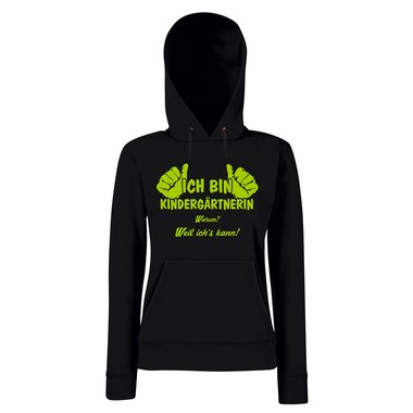 Abschiedsgeschenk Erzieherin - Damen Hoodie - Ich bin Kindergrtnerin