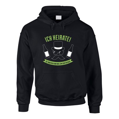 JGA Herren Hoodie - Ich heirate! Die Anderen Saufen - Schnauzer