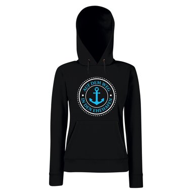 JGA Damen Hoodie - Auf dem Weg in den Ehehafen