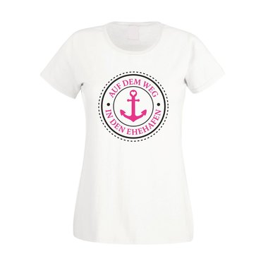 Damen T-Shirt - Auf dem Weg in den Ehehafen