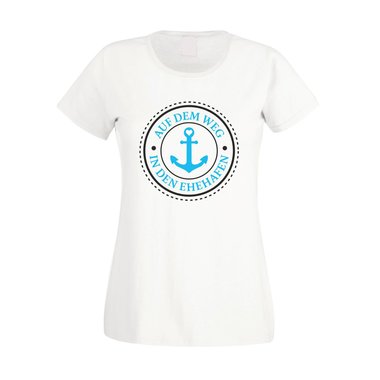 Damen T-Shirt - Auf dem Weg in den Ehehafen