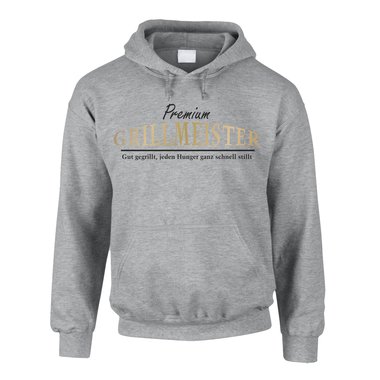 Herren Hoodie Premium Grillmeister - Gut gegrillt
