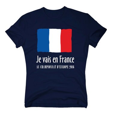 EM Herren T-Shirt - Je vais en France - Au championnat d´Europe 2016