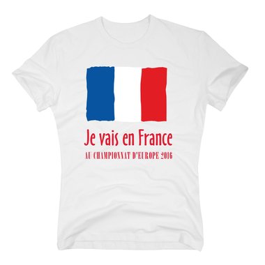 EM Herren T-Shirt - Je vais en France - Au championnat dEurope 2016