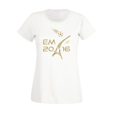 Damen T-Shirt EM 2016 - Eifelturm