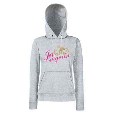 Junggesellinnenabschied Hoodie Damen - Ja Sagerin