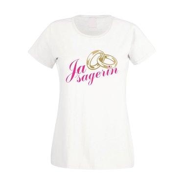Junggesellinnenabschied T-Shirt Damen - Ja Sagerin