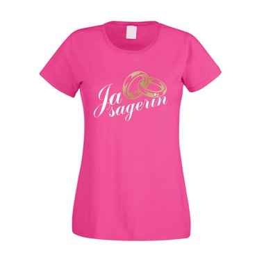 Junggesellinnenabschied T-Shirt Damen - Ja Sagerin