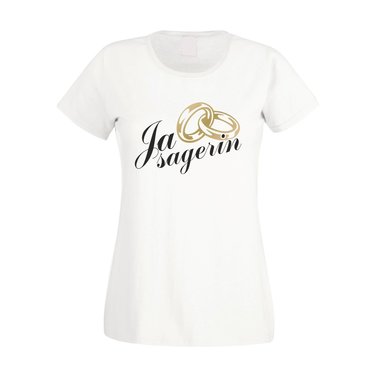 Junggesellinnenabschied T-Shirt Damen - Ja Sagerin