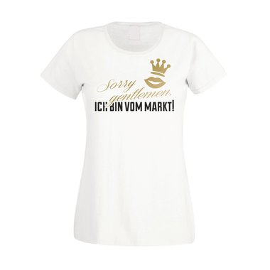 JGA T-Shirt Damen - Sorry Gentlemen ich bin vom Markt