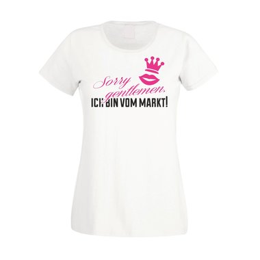 JGA T-Shirt Damen - Sorry Gentlemen ich bin vom Markt