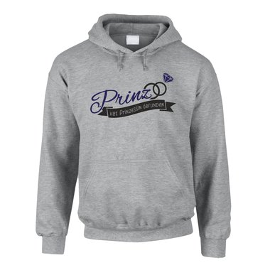 JGA Herren Hoodie - Prinz hat Prinzessin gefunden