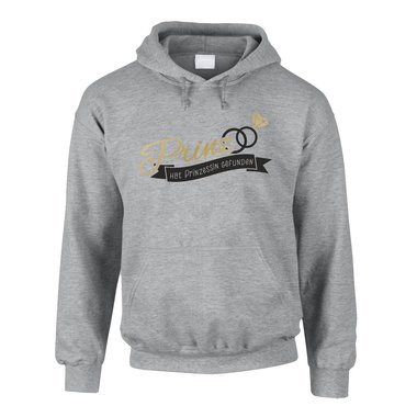 JGA Herren Hoodie - Prinz hat Prinzessin gefunden