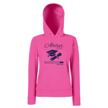 Damen Hoodie - Abitur 2018 loading mit Doktorhut