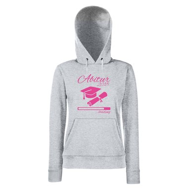 Damen Hoodie - Abitur 2018 loading mit Doktorhut