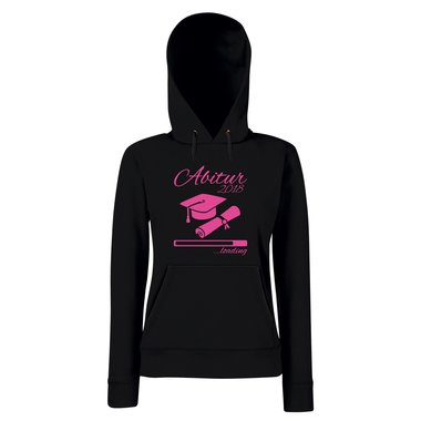 Damen Hoodie - Abitur 2018 loading mit Doktorhut