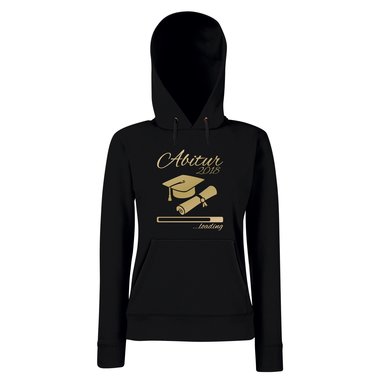 Damen Hoodie - Abitur 2018 loading mit Doktorhut