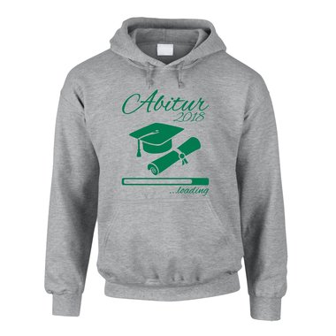 Herren Hoodie - Abitur 2018 loading mit Doktorhut