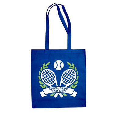 Baumwolltasche Jutebeutel Tennis - Spiel, Satz und Sieg