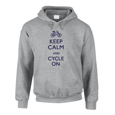 Herren Hoodie - Keep calm and cycle on