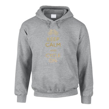 Herren Hoodie - Keep calm and cycle on