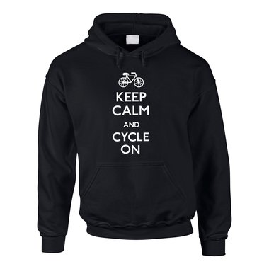 Herren Hoodie - Keep calm and cycle on